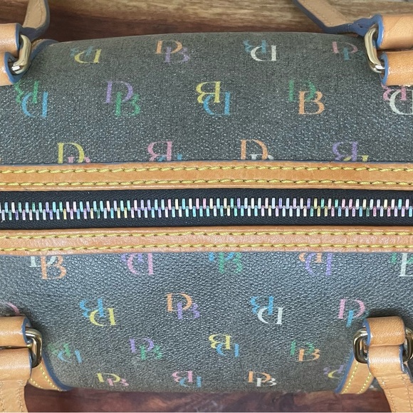 Dooney & Bourke Y2K "IT" Monogram Barrel Vintage Rainbow Bag - Picture 3 of 16
